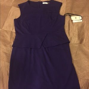 Purple peplum Calvin Klein dress